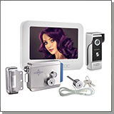 Комплект: цветной видеодомофон Eplutus EP-7100 и электромеханический замок Anxing Lock – AX091