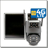 Уличная 3Mp/4G камера с солн. бат. «Link Solar-QSD35G-4G-Dual» с 2мя объект.