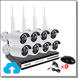 Облачный комплект беспроводного видеонаблюдения на 8 камер «Okta Vision Cloud-01-8»